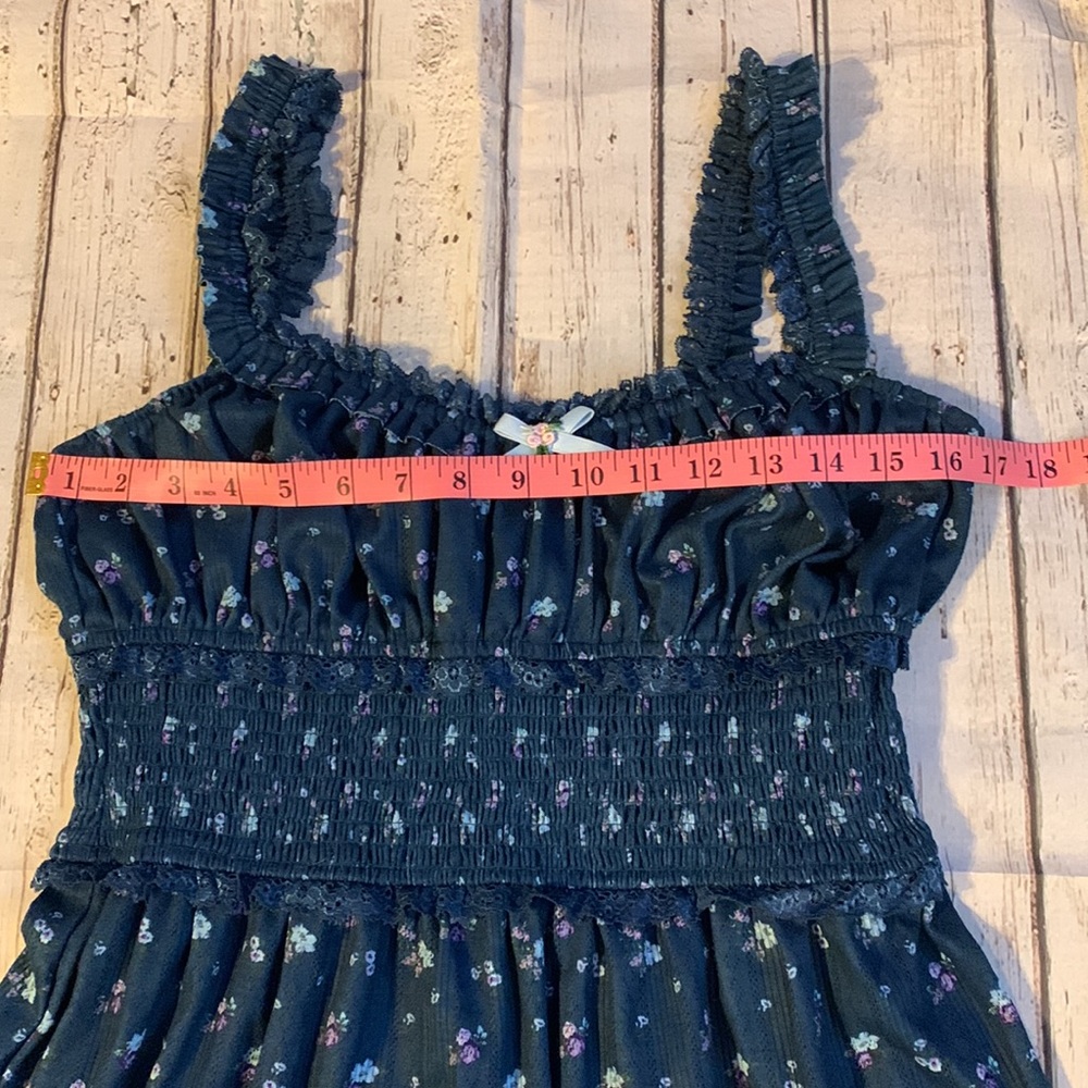 CLEANOUT SALE🚨 For Love And Lemons Blue Floral Mini Dress - Picture 9 of 10